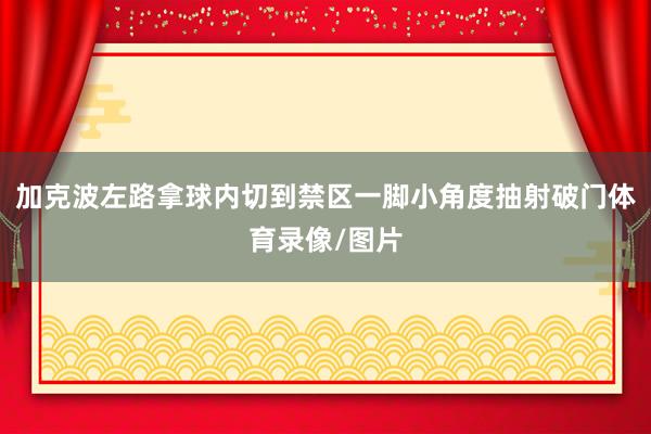 加克波左路拿球内切到禁区一脚小角度抽射破门体育录像/图片