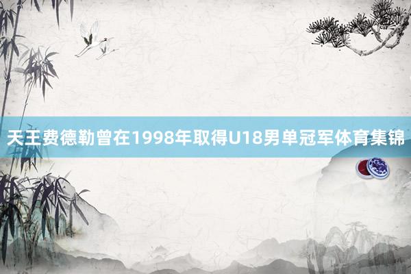 天王费德勒曾在1998年取得U18男单冠军体育集锦