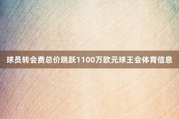 球员转会费总价跳跃1100万欧元球王会体育信息