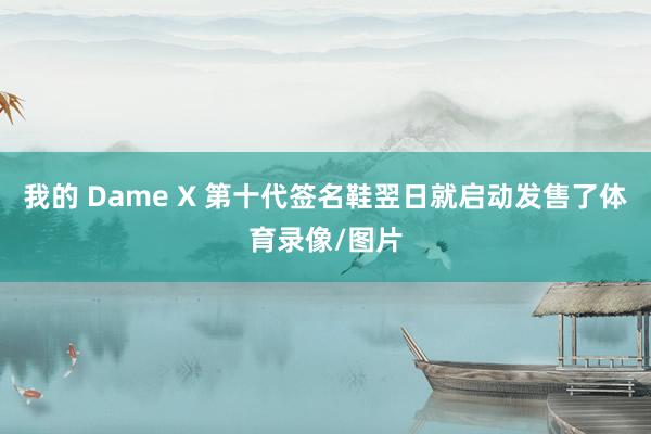 我的 Dame X 第十代签名鞋翌日就启动发售了体育录像/图片