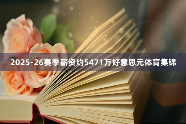 2025-26赛季薪资约5471万好意思元体育集锦
