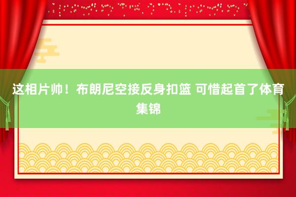 这相片帅！布朗尼空接反身扣篮 可惜起首了体育集锦