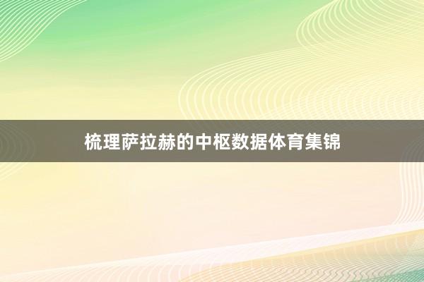 梳理萨拉赫的中枢数据体育集锦